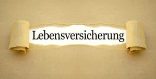 Обработка документов с немецким полисом страхования слова на всю жизнь - Lebensversicherung стоковое изображение rf Обработка документов с немецким полисом страхования слова на всю жизнь - Lebensversicherung стоковое изображение rf