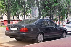 Львов, Украина 25-ое мая 2011: Coupe C140 Мерседес s стоковые фотографии rf Львов, Украина 25-ое мая 2011: Coupe C140 Мерседес s стоковые фотографии rf