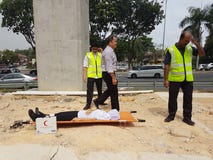 5-ое октября 2016 Subang Jaya, Малайзия Тренировка противопожарного инструктажа на гостинице Subang USJ саммита была сделана сего стоковые изображения 5-ое октября 2016 Subang Jaya, Малайзия Тренировка противопожарного инструктажа на гостинице Subang USJ саммита была сделана сего стоковые изображения