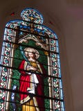 Окно в часовне Loretto в соборе Санта-Фе в Неш-Мексико стоковые изображения Окно в часовне Loretto в соборе Санта-Фе в Неш-Мексико стоковые изображения