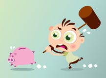 ломать банка piggy бесплатная иллюстрация ломать банка piggy бесплатная иллюстрация