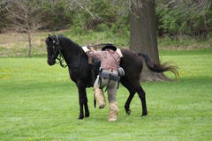 Ополчение Confederate выходя сражение - Reenactment гражданской войны стоковые фотографии rf Ополчение Confederate выходя сражение - Reenactment гражданской войны стоковые фотографии rf