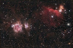 Орион, HorseHead & межзвёздное облако пламени стоковое фото Орион, HorseHead & межзвёздное облако пламени стоковое фото
