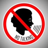 остановите поговорить отсутствие говорить Отсутствие шума Концепция значка правильное поведение людей в этом месте вектор иллюстрация штока остановите поговорить отсутствие говорить Отсутствие шума Концепция значка правильное поведение людей в этом месте вектор иллюстрация штока
