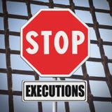 Остановите смертную казнь написанную на дорожном знаке - изображении концепции Стоковые Фото Остановите смертную казнь написанную на дорожном знаке - изображении концепции Стоковые Фото