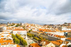 От Elevador de Санта Justa, Лиссабона стоковые фото От Elevador de Санта Justa, Лиссабона стоковые фото