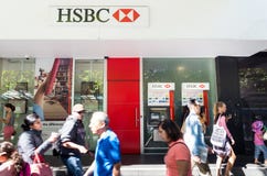 Отделение банка HSBC на улице Swanston, Мельбурне Стоковые Изображения RF Отделение банка HSBC на улице Swanston, Мельбурне Стоковые Изображения RF