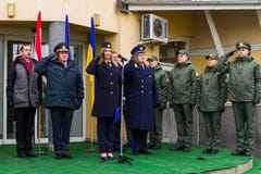 Отверстие первой совместной точки соприкосновения на Украинец-Hu Стоковые Фото Отверстие первой совместной точки соприкосновения на Украинец-Hu Стоковые Фото