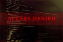 ` ` Отказанное доступом на экране компьютерной системы иллюстрация штока ` ` Отказанное доступом на экране компьютерной системы иллюстрация штока