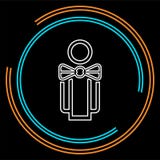 Официант силуэта, иллюстрация человека официанта иллюстрация штока Официант силуэта, иллюстрация человека официанта иллюстрация штока