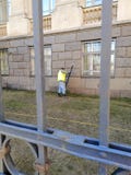 Очищать работая стены университета стоковые фото Очищать работая стены университета стоковые фото