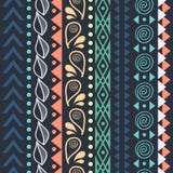 Племенная striped безшовная картина. иллюстрация вектора Племенная striped безшовная картина. иллюстрация вектора