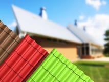 Плитка металла покрывает 3d представляет на предпосылке hause бесплатная иллюстрация Плитка металла покрывает 3d представляет на предпосылке hause бесплатная иллюстрация