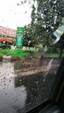 Падения дождя обоев на окне стоковое фото rf Падения дождя обоев на окне стоковое фото rf