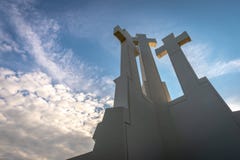 Памятник 3 крестов в Вильнюсе стоковая фотография rf Памятник 3 крестов в Вильнюсе стоковая фотография rf