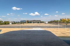 Пандус на дворце Planalto с 3 ветвями придает квадратную форму взгляду - Brasilia, Distrito федеральному, Бразилии стоковые фотографии rf Пандус на дворце Planalto с 3 ветвями придает квадратную форму взгляду - Brasilia, Distrito федеральному, Бразилии стоковые фотографии rf