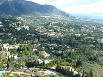 Панорамный взгляд Mijas стоковые изображения Панорамный взгляд Mijas стоковые изображения