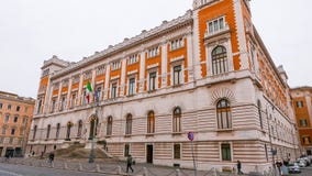 Парламент в Риме - впечатляющем здании в центре города стоковые фотографии rf Парламент в Риме - впечатляющем здании в центре города стоковые фотографии rf