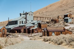 Парк положения Bodie исторический, город-привидение в холмах Bodie, Mono Стоковое Изображение RF Парк положения Bodie исторический, город-привидение в холмах Bodie, Mono Стоковое Изображение RF