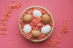 пасхальные яйца шара деревянные стоковое изображение пасхальные яйца шара деревянные стоковое изображение