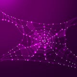 Паутина или сеть паука Линия полигона на абстрактной предпосылке Полигональный космос низко поли с соединяясь точками и линиями иллюстрация штока Паутина или сеть паука Линия полигона на абстрактной предпосылке Полигональный космос низко поли с соединяясь точками и линиями иллюстрация штока