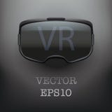 Первоначально стереоскопический шлемофон 3d VR иллюстрация штока Первоначально стереоскопический шлемофон 3d VR иллюстрация штока