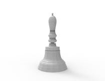 перевод 3d колокола изолированного в белой предпосылке студии иллюстрация вектора перевод 3d колокола изолированного в белой предпосылке студии иллюстрация вектора