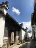 Переулки архитектуры Huizhou китайца стоковые фотографии rf Переулки архитектуры Huizhou китайца стоковые фотографии rf