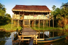 Перу, перуанский ландшафт Amazonas. Настоящий момент типичный ind фото стоковое изображение Перу, перуанский ландшафт Amazonas. Настоящий момент типичный ind фото стоковое изображение