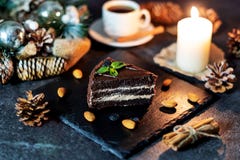 Печенья и свеча рождества стоковые изображения rf Печенья и свеча рождества стоковые изображения rf