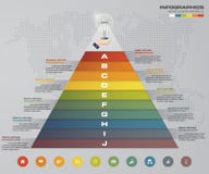 пирамида 10 шагов с открытым космосом для текста на каждом уровне infographics, представления или реклама иллюстрация штока пирамида 10 шагов с открытым космосом для текста на каждом уровне infographics, представления или реклама иллюстрация штока