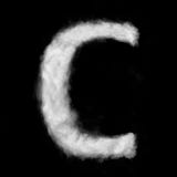 Письмо c сделанное из облаков иллюстрация штока Письмо c сделанное из облаков иллюстрация штока