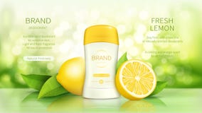 Плакат Promo для сухого дезодоранта ручки иллюстрация штока Плакат Promo для сухого дезодоранта ручки иллюстрация штока