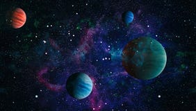 Планеты, звезды и галактики в космическом пространстве показывая красоту космического исследования Элементы поставленные NASA стоковые изображения rf Планеты, звезды и галактики в космическом пространстве показывая красоту космического исследования Элементы поставленные NASA стоковые изображения rf