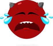 Плача чертенок emoji стороны бесплатная иллюстрация Плача чертенок emoji стороны бесплатная иллюстрация