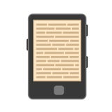 Плоские eBook стиля или значок на белом, иллюстрация планшета вектора запаса бесплатная иллюстрация Плоские eBook стиля или значок на белом, иллюстрация планшета вектора запаса бесплатная иллюстрация