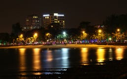 Пляж Vung Tau в вечере стоковое фото rf Пляж Vung Tau в вечере стоковое фото rf