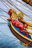 Подставное лицо льва морское на винтажном парусном судне Стоковая Фотография RF Подставное лицо льва морское на винтажном парусном судне Стоковая Фотография RF