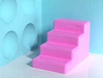 подиум 3d пробела лестницы сцены розового геометрического конспекта пола угла стены формы голубого белого минимальный представить иллюстрация штока подиум 3d пробела лестницы сцены розового геометрического конспекта пола угла стены формы голубого белого минимальный представить иллюстрация штока