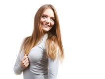 Подходящая женщина нося thermoactive нижнее белье стоковое изображение Подходящая женщина нося thermoactive нижнее белье стоковое изображение