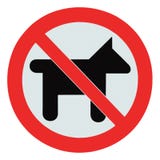 позволенные собаки не изолировали никакие любимчиков предупреждение signage знака Стоковое Фото позволенные собаки не изолировали никакие любимчиков предупреждение signage знака Стоковое Фото