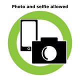 Позволенные фото и selfie значка r иллюстрация вектора Позволенные фото и selfie значка r иллюстрация вектора