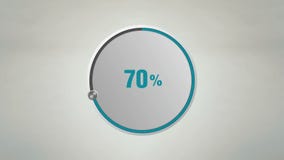 Покажите 70 круга процентов анимации шкалы (текстовая версия) бесплатная иллюстрация Покажите 70 круга процентов анимации шкалы (текстовая версия) бесплатная иллюстрация