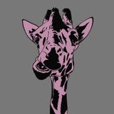 Портрет жирафа иллюстрация штока Портрет жирафа иллюстрация штока