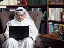 Портрет журналиста Jamal Khashoggi ` s Вашингтон Поста саудовского стоковое фото Портрет журналиста Jamal Khashoggi ` s Вашингтон Поста саудовского стоковое фото