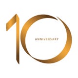 Почерк, празднуя, годовщина годовщины года номера 10th иллюстрация штока Почерк, празднуя, годовщина годовщины года номера 10th иллюстрация штока