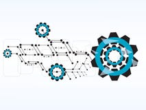 Предпосылка cogs шестерни технологии дизайна вектора бесплатная иллюстрация Предпосылка cogs шестерни технологии дизайна вектора бесплатная иллюстрация