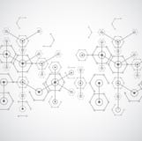 Предпосылка абстрактной белой яркой технологии шестиугольная Connectio бесплатная иллюстрация Предпосылка абстрактной белой яркой технологии шестиугольная Connectio бесплатная иллюстрация