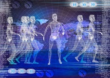 Предпосылка техника. Биомедицинская электронная технология иллюстрация вектора Предпосылка техника. Биомедицинская электронная технология иллюстрация вектора