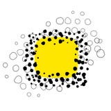 Предпосылка Doodle желтая абстрактная цифровая иллюстрация вектора Предпосылка Doodle желтая абстрактная цифровая иллюстрация вектора